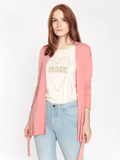 Длинный кардиган из тонкого трикотажа